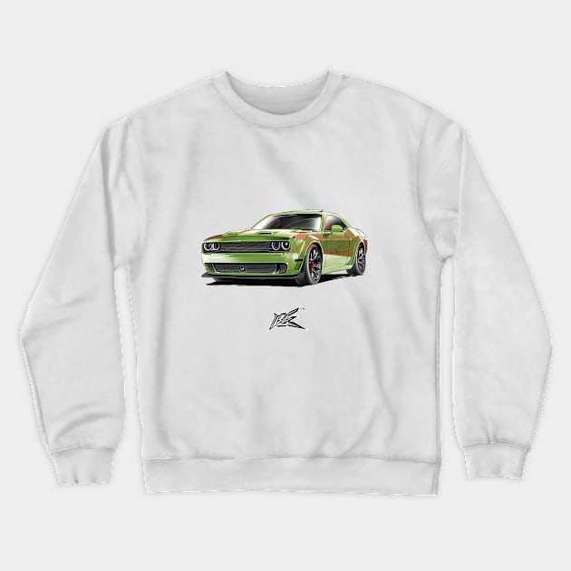 dodge challenger widebody Crewneck Sweatshirt by naquash